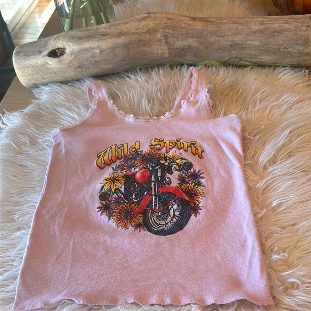 Vintage biker rags Wild Spirit Tank Top